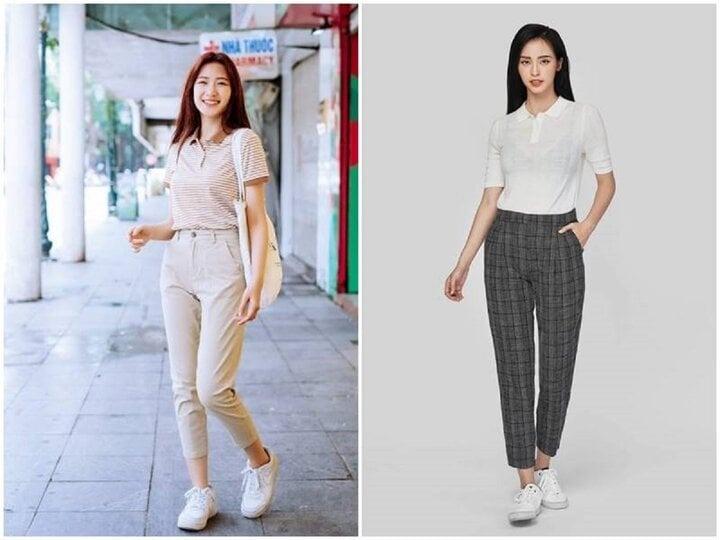 Cách mặc áo polo thời trang, trẻ trung cho nữ trong ngày hè-2