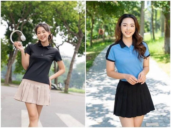 Cách mặc áo polo thời trang, trẻ trung cho nữ trong ngày hè-5