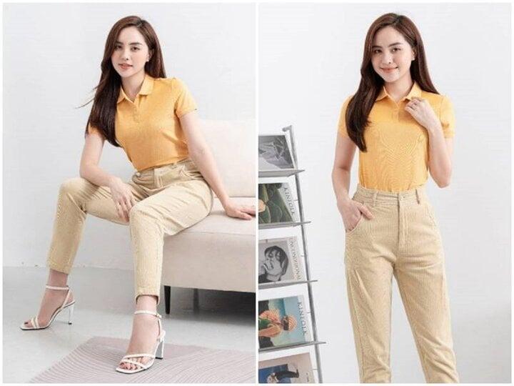 Cách mặc áo polo thời trang, trẻ trung cho nữ trong ngày hè-7