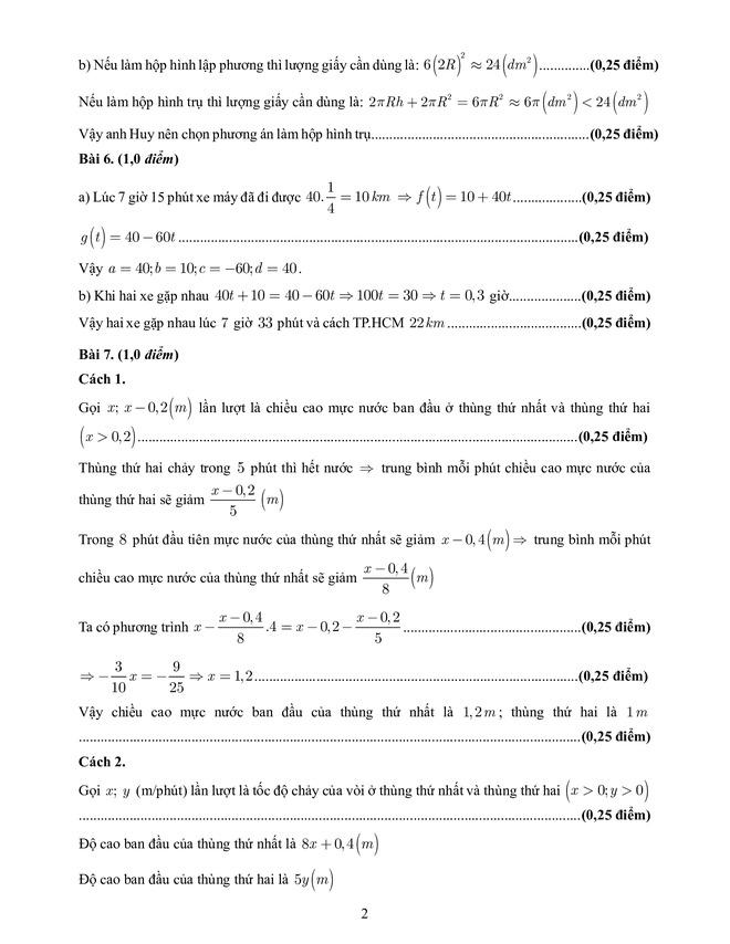NÓNG: Đáp án đề thi vào lớp 10 TPHCM năm 2024 CHÍNH THỨC-6