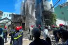 Cháy liên hoàn giữa khu dân cư ở Đà Nẵng, xe tải bị hất văng 5 mét
