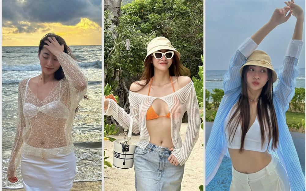 Tình tin đồn của Việt Anh khoe loạt bikini họa tiết độc lạ-3