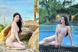 Tình tin đồn của Việt Anh khoe loạt bikini họa tiết độc lạ