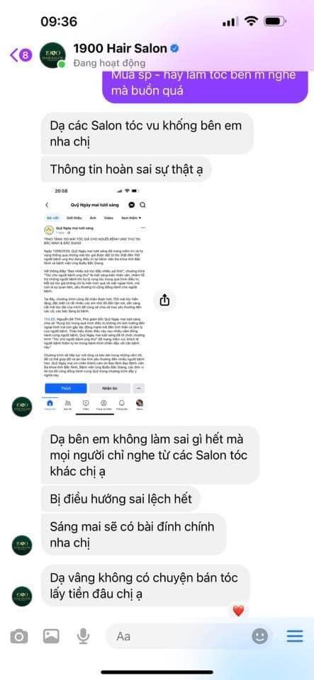 Các bên lên tiếng vụ salon tóc bị tố ăn chặn tóc hiến tặng bệnh nhân ung thư: Khác xa đồn đoán trên mạng-3