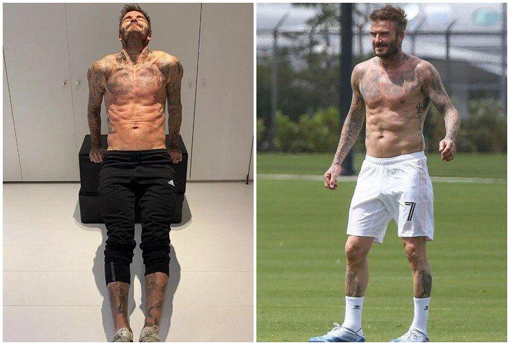 David Beckham tuổi 49: Thoải mái cởi áo khoe body cũng dễ dàng hốt bạc-4
