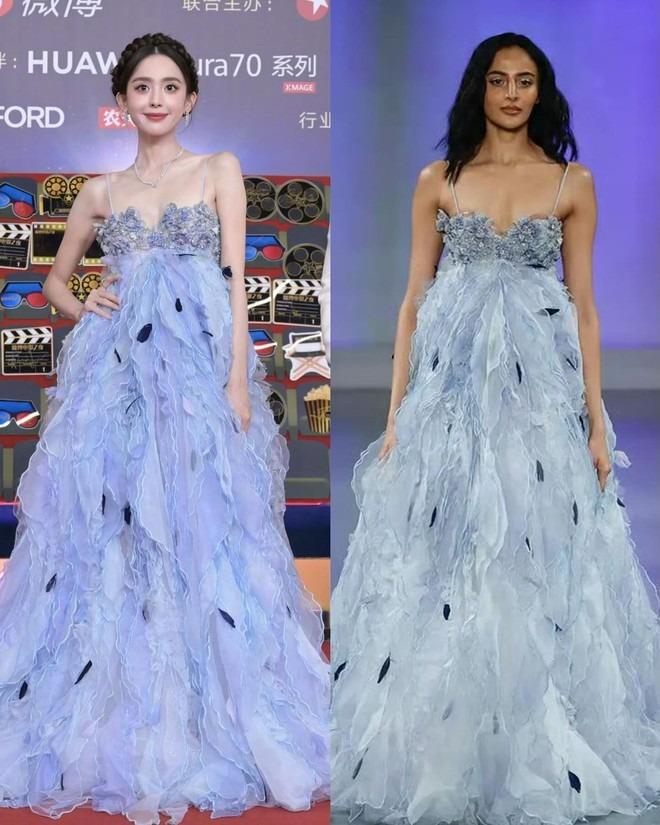 Cổ Lực Na Trát thay đến 2 bộ lồng lộn ở thảm đỏ sự kiện mới nhưng những gì người ta thấy chỉ là body xơ xác-2