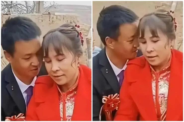 Chú rể 33 tuổi ôm chặt cô dâu 46 tuổi với sính lễ hơn 200 triệu đồng gây bão MXH-1