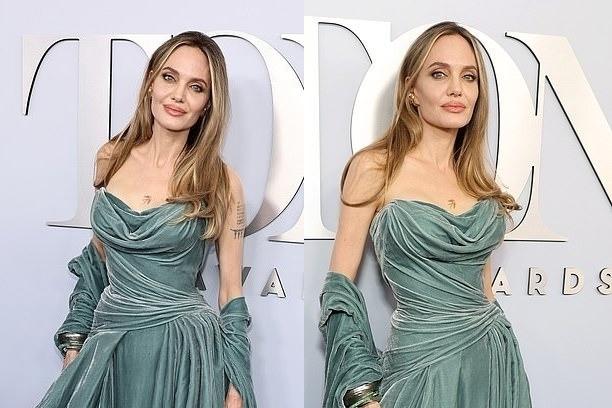 Angelina Jolie khoe hình xăm mới ở giữa ngực-4