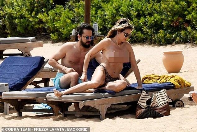 Heidi Klum cởi bikini để tắm nắng gây tranh cãi-5