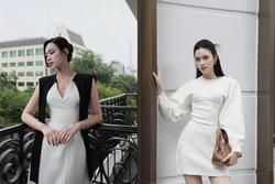 Thời trang 'nữ tổng tài' của Hoa hậu Đỗ Thị Hà khi lấn sân kinh doanh