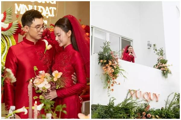 Lần đầu bê tráp, nhan sắc Phương Mỹ Chi gây chú ý trong đám cưới Midu và chồng doanh nhân-12