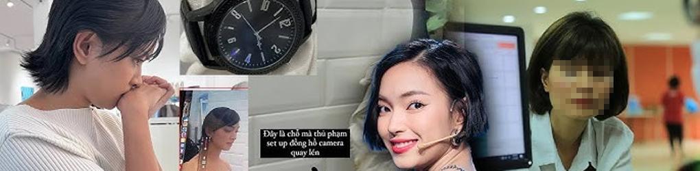 Châu Bùi bị quay lén ở studio