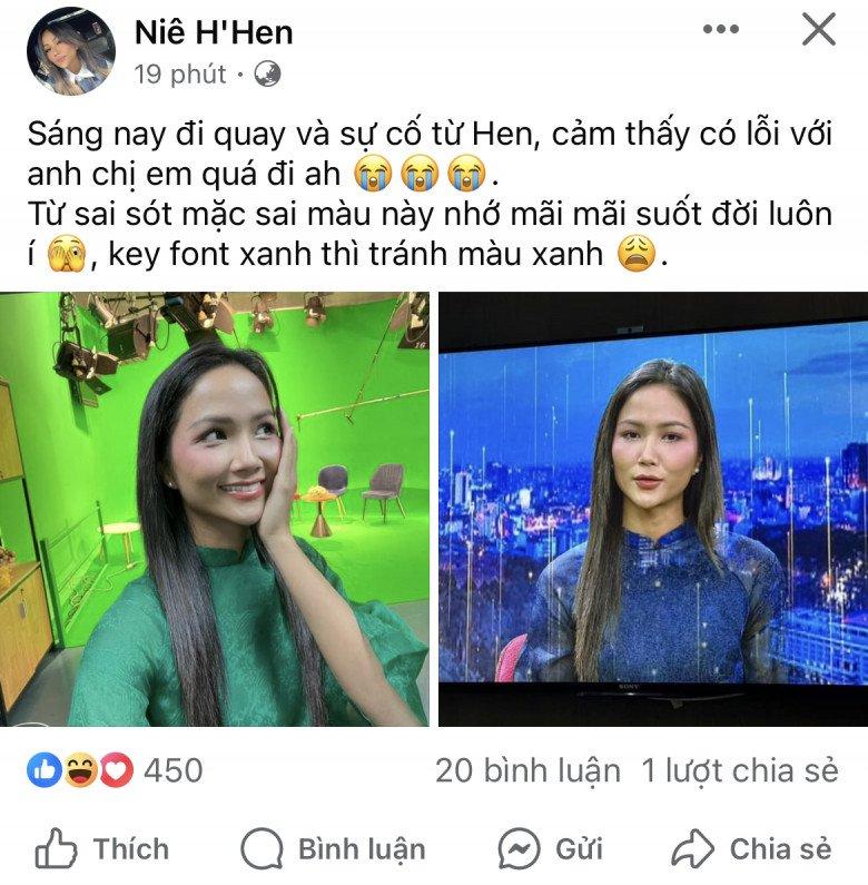 Hoa hậu HHen Niê mắc lỗi tối kỵ trên sóng truyền hình, diện áo dài kín như bưng vẫn phải lên tiếng xin lỗi-1