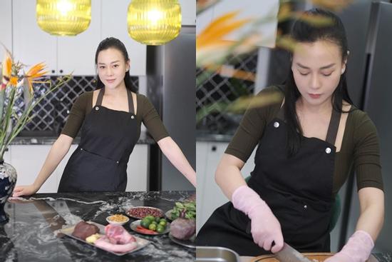 Phương Oanh vào bếp sau hơn 1 tháng sinh con, thú nhận điều các 'mẹ bỉm' đồng cảm