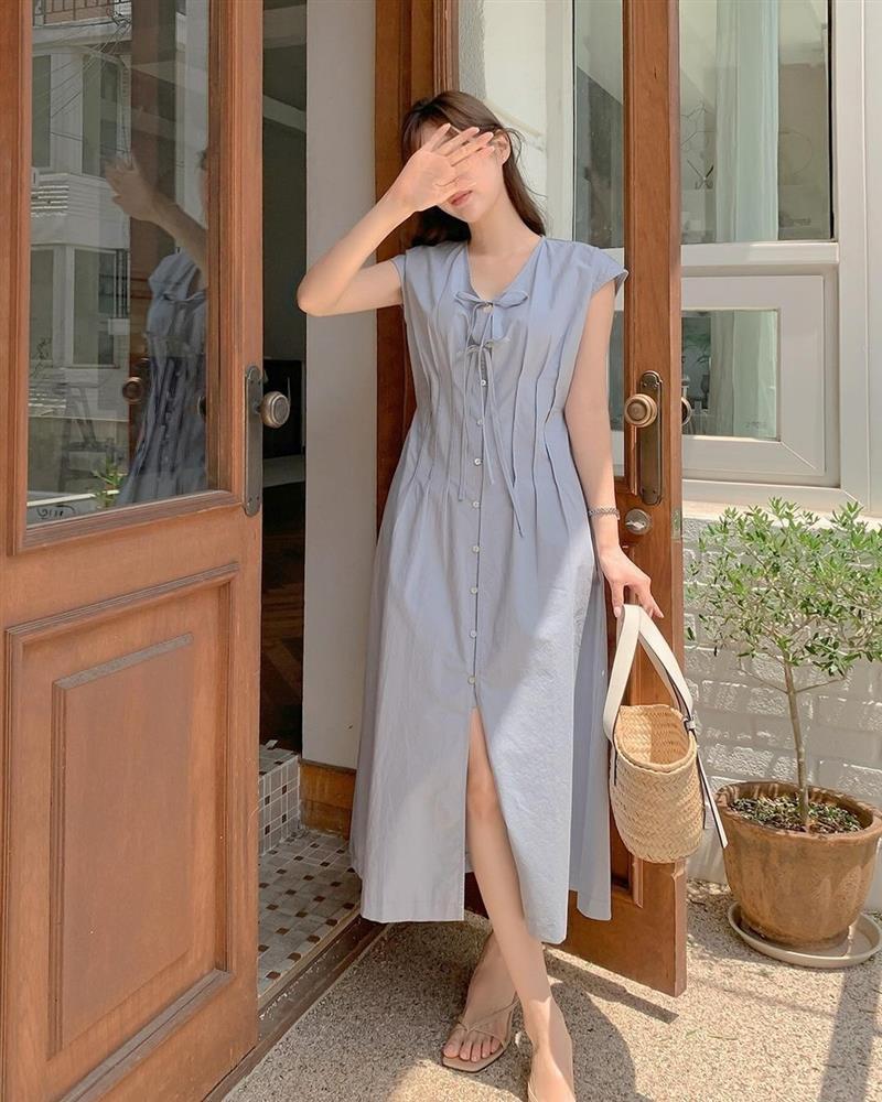 5 kiểu đầm chiết eo thon thả cho nàng eo bánh mì-1