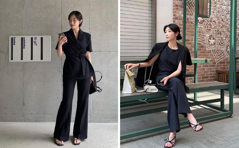 5 bộ đôi màu sắc giúp bạn ghi điểm thanh lịch, trẻ trung khi diện quần âu đen-2