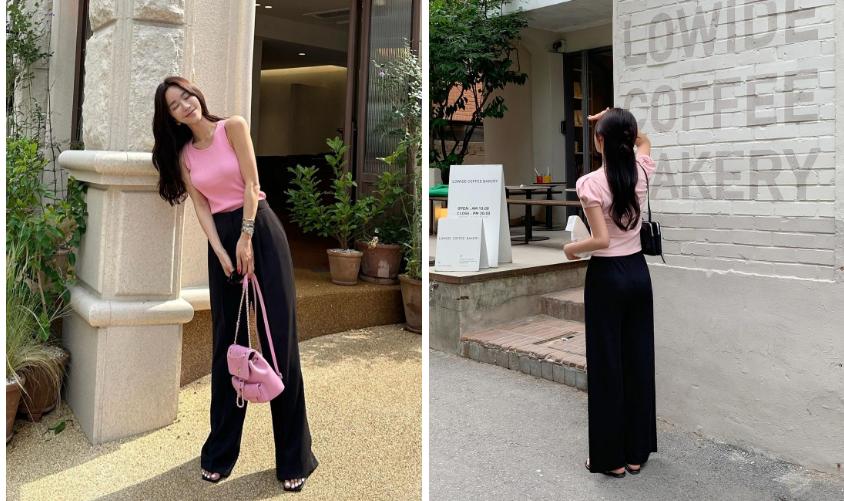 5 bộ đôi màu sắc giúp bạn ghi điểm thanh lịch, trẻ trung khi diện quần âu đen-4