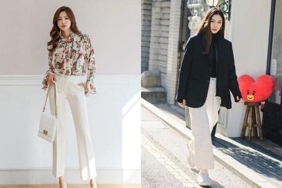 Mix quần âu trắng theo cách sau đảm bảo sang xịn