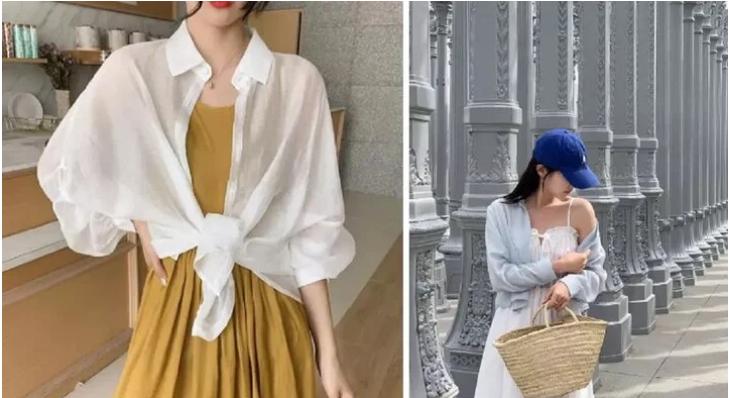 Mách nàng cách diện áo sơ mi voan mỏng vừa đẹp vừa kín đáo-2