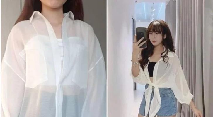 Mách nàng cách diện áo sơ mi voan mỏng vừa đẹp vừa kín đáo-3