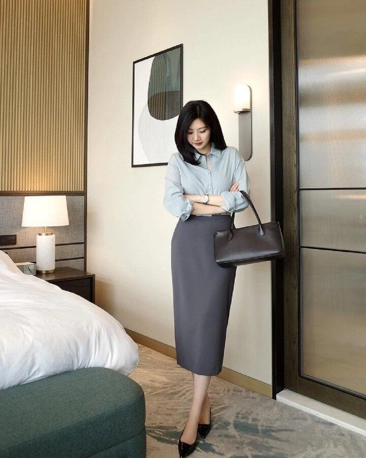 Cách làm mới chân váy bút chì vừa hack dáng vừa chuẩn mốt-6