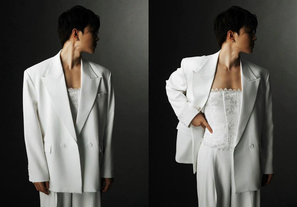 Mặc áo ren nữ tính, Anh Tú - chồng Diệu Nhi là tâm điểm gây tranh cãi-2