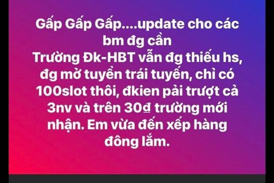 Thực hư sau giảm 16 điểm chuẩn lớp 10, THPT Đoàn Kết tuyển thêm 100 chỉ tiêu trái tuyến