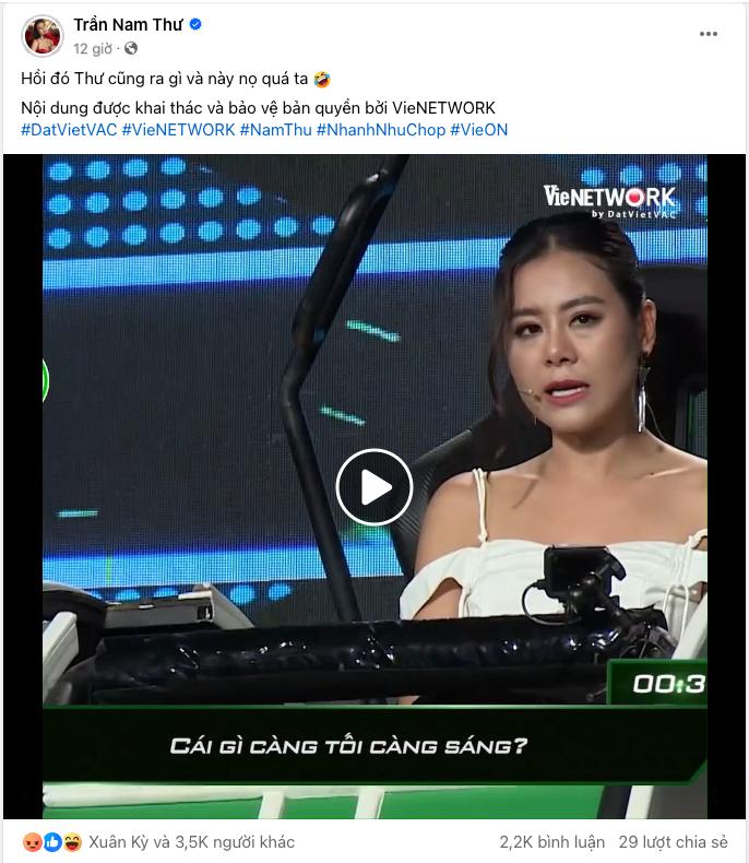 Nam Thư bị tấn công trên mạng