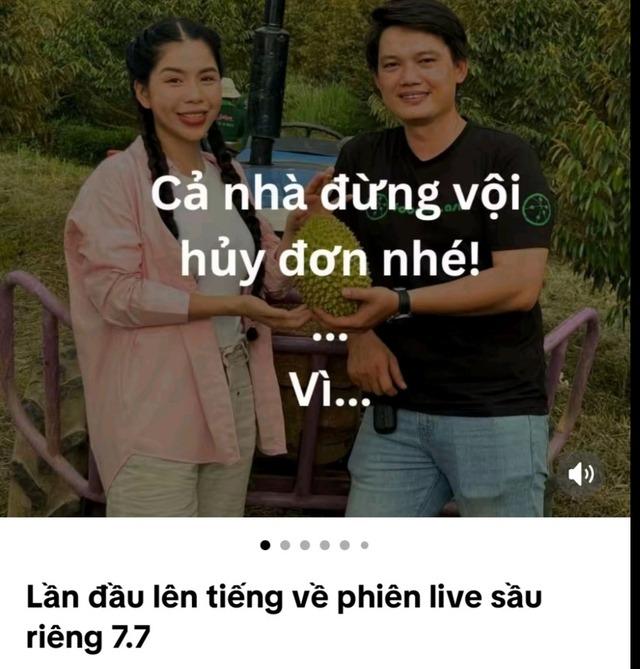 Nhiều người quay xe hủy đơn sầu riêng sau phiên livestream tối 7/7 của Hằng Du mục-1