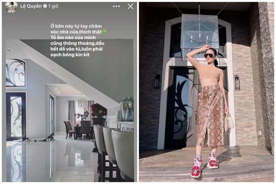 Lệ Quyên 'flex' biệt thự triệu đô ở Mỹ: Tivi bằng nửa cái tường