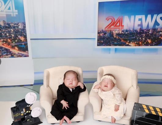 Cặp song sinh Gia đình truyền hình Mạnh Cường - Hương Giang chiếm spotlight của bố mẹ, con Shark Bình và Sam bụ bẫm đáng yêu-2