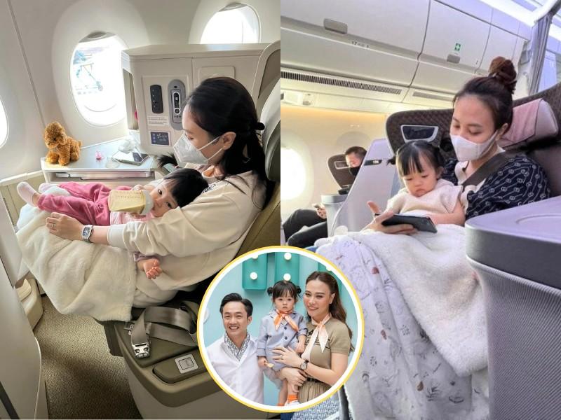 Chuẩn phong cách cậu ấm cô chiêu nhà sao Việt, đi máy bay hạng thương gia từ bé, 3 con của Hà Hồ hưởng dịch vụ cao cấp-3