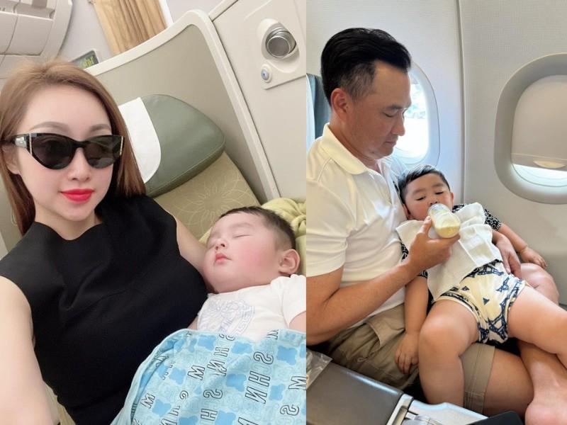 Chuẩn phong cách cậu ấm cô chiêu nhà sao Việt, đi máy bay hạng thương gia từ bé, 3 con của Hà Hồ hưởng dịch vụ cao cấp-6