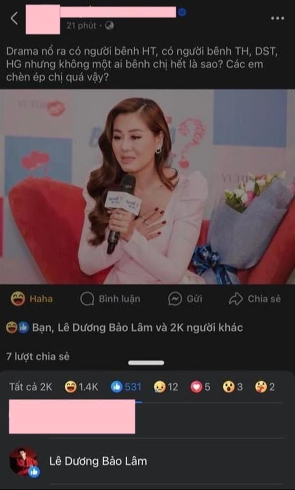 Thích bài đăng mỉa mai Nam Thư, Lê Dương Bảo Lâm giải thích lý do-1