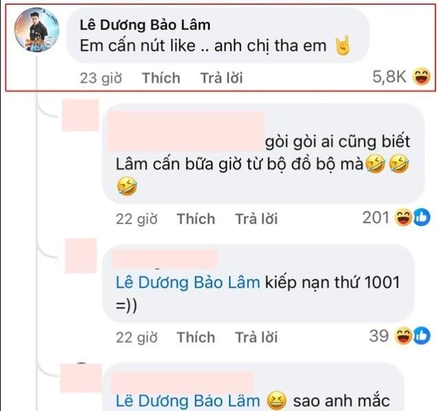 Thích bài đăng mỉa mai Nam Thư, Lê Dương Bảo Lâm giải thích lý do-2