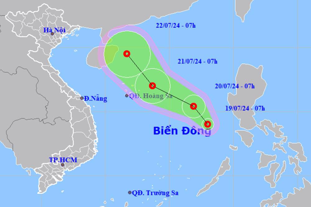 Áp thấp nhiệt đới hình thành nhanh trên Biển Đông, đất liền nhiều nơi mưa to-1