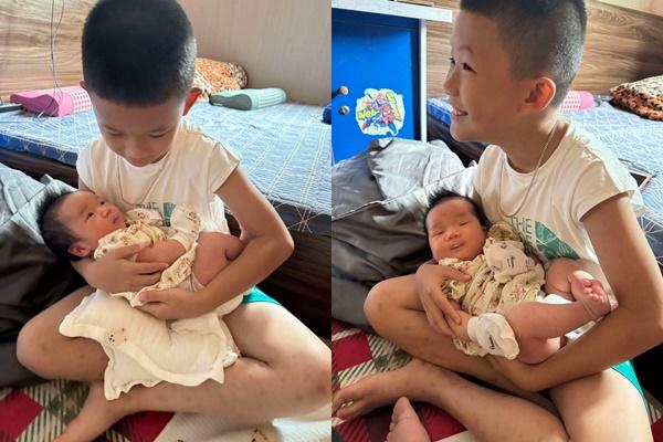 Độc quyền: Hiệp Gà khoe cận vẻ đáng yêu của cháu ngoại xinh xắn-6