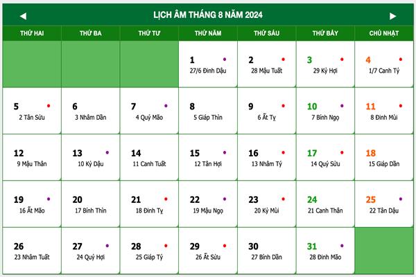 Danh sách ngày tốt tháng 8 năm 2024 để làm nhà, cưới hỏi, xuất hành-2