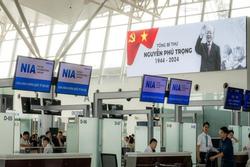 Nhiều chuyến bay tới Hà Nội ngày Quốc tang Tổng Bí thư Nguyễn Phú Trọng