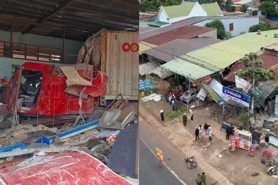 Tạm giữ tài xế xe đầu kéo vụ tông vào nhà dân làm 3 người tử vong