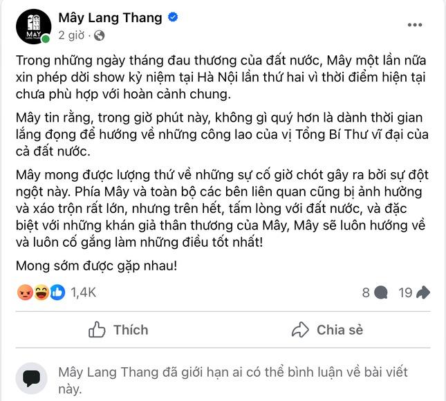 Mây Lang Thang phải dừng gấp đêm nhạc, xin lỗi nhưng dân mạng vẫn phẫn nộ-2
