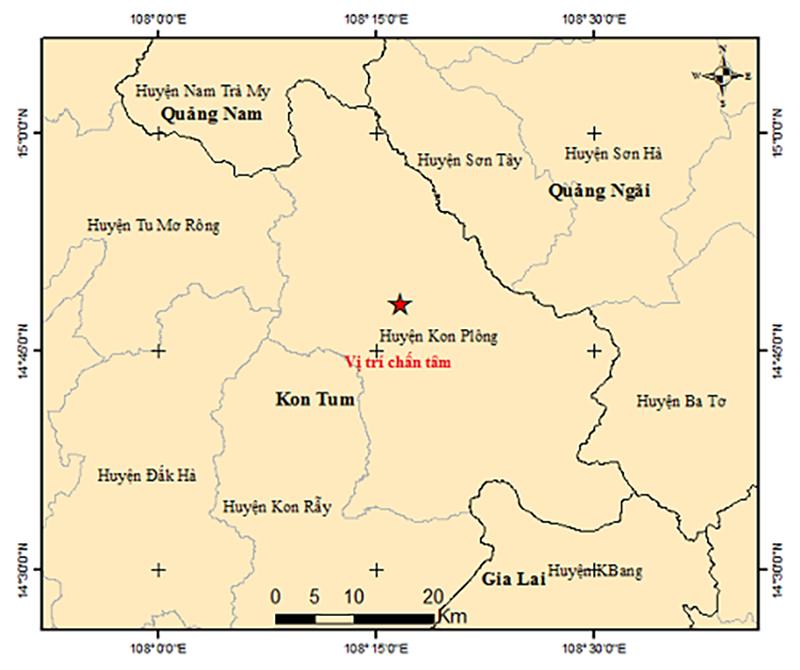 32 trận động đất xảy ra liên tiếp tại Kon Tum, có bất thường?