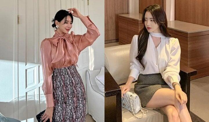 Kiểu áo blouse điệu đà giúp bạn có diện mạo hút hồn-3