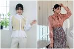 Áo blouse dài tay được hội mặc đẹp thi nhau diện trong mùa thu-7