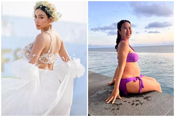 Cách Võ Hoàng Yến tập gym cường độ cao, nâng tạ nặng khi mang bầu tháng thứ 8-4