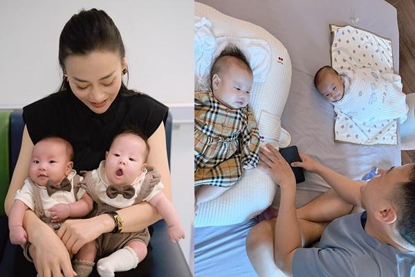 Cặp song sinh nhà Phương Oanh - Shark Bình được bố mẹ yêu chiều, cho diện hàng hiệu đắt đỏ từ bé-5