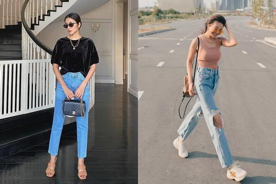 Mỹ nhân Việt có 10 cách diện quần jeans ống đứng đơn giản mà đẹp