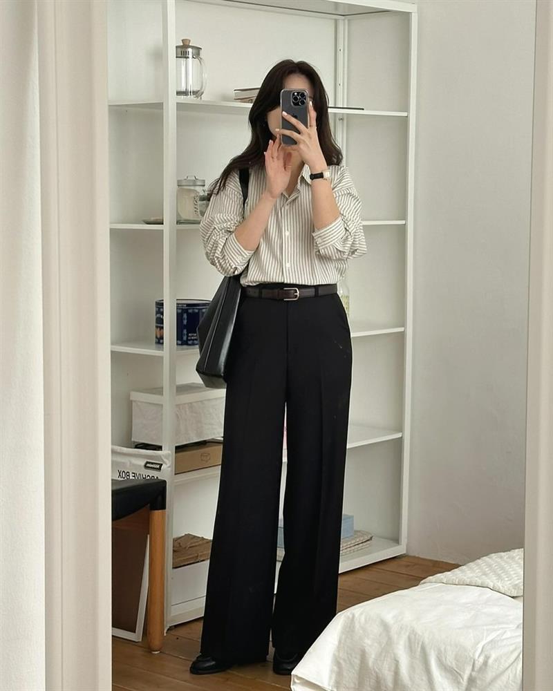 10 cách mặc đẹp với áo sơ mi tối giản trong mùa thu-8