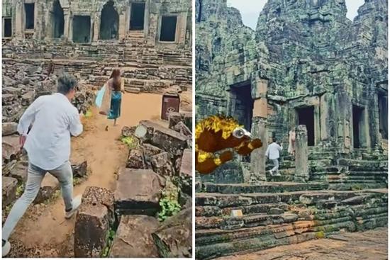 Trào lưu TikTok ‘chạy nước rút’ đe dọa đền thờ Angkor Wat của Campuchia