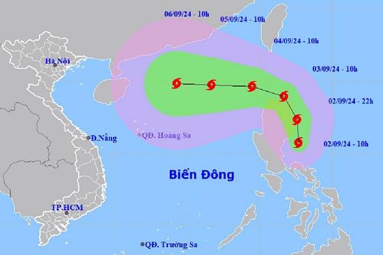 Bão Yagi đang hướng vào Biển Đông, khả năng đạt cường độ rất mạnh